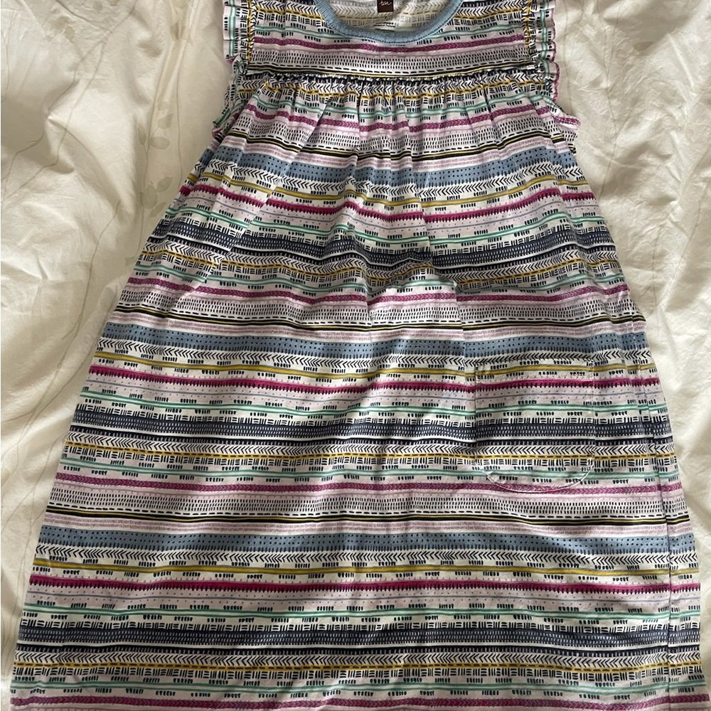 Tea Collection Multicolor Striped Knit Sundress - Blue, Pink, Green, Yellow